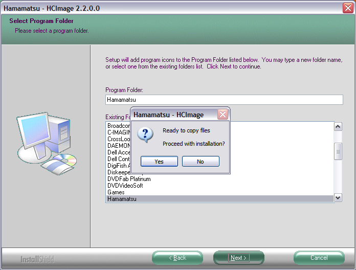 Select Program Folder